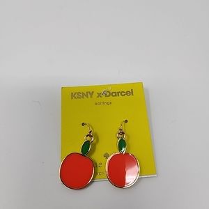 Kate Spade Rare KSNY X DARCEL Apple Earrings